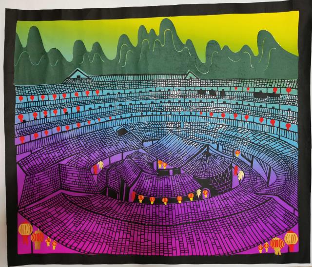 25剪纸 张秋《客家围屋》.jpg